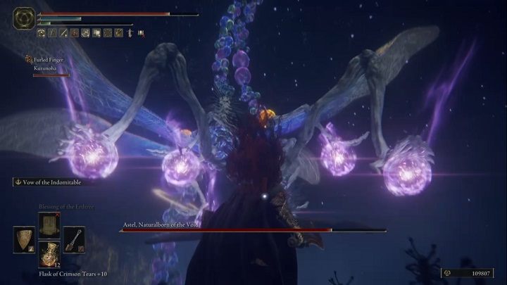 When you see that the enemy rises into the air and forms magic orbs with his hands, that meas he's about to perform a four-hit AoE attack - Elden Ring: How to beat Astel, Naturalborn of the Void? - Elden Ring: All bosses in Lake of Rot - Elden Ring Guide