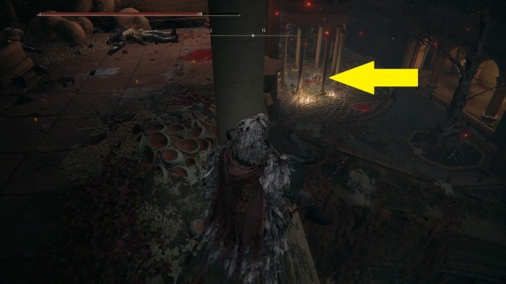 Keep going until you reach two staircases, leading up and down - Elden Ring: List off all Legendary Ashen Remains - Elden Ring: Trophy Guide - Elden Ring Guide