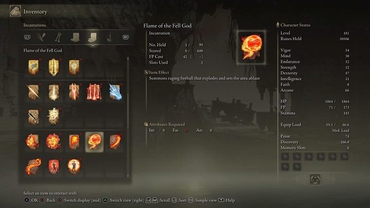 Type of spell: Incantation - Elden Ring: List off all Legendary Sorceries and Incantations - Elden Ring: Trophy Guide - Elden Ring Guide