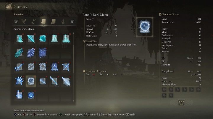 Type of spell: Sorcery - Elden Ring: List off all Legendary Sorceries and Incantations - Elden Ring: Trophy Guide - Elden Ring Guide