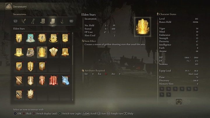 Type of spell: Incantation - Elden Ring: List off all Legendary Sorceries and Incantations - Elden Ring: Trophy Guide - Elden Ring Guide