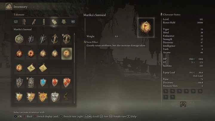 Item Effect: Significantly increases stats, but also damage taken - Elden Ring: List off all Legendary Talismans - Elden Ring: Trophy Guide - Elden Ring Guide