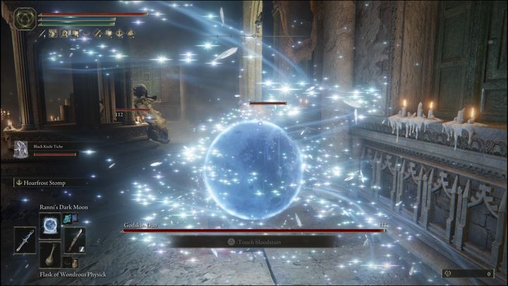 Then, after entering the arena, stand near the left side, at the last column - Elden Ring: How to beat Godskin Duo? - Elden Ring: All bosses in Crumbling Farum Azula - Elden Ring Guide