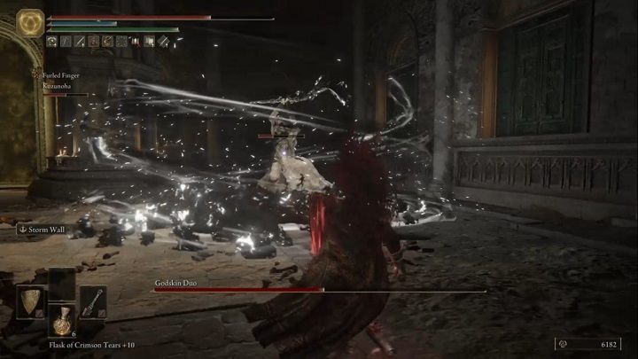 Keep in mind that the opponents' behavior will change when their individual health bars are halved - Elden Ring: How to beat Godskin Duo? - Elden Ring: All bosses in Crumbling Farum Azula - Elden Ring Guide