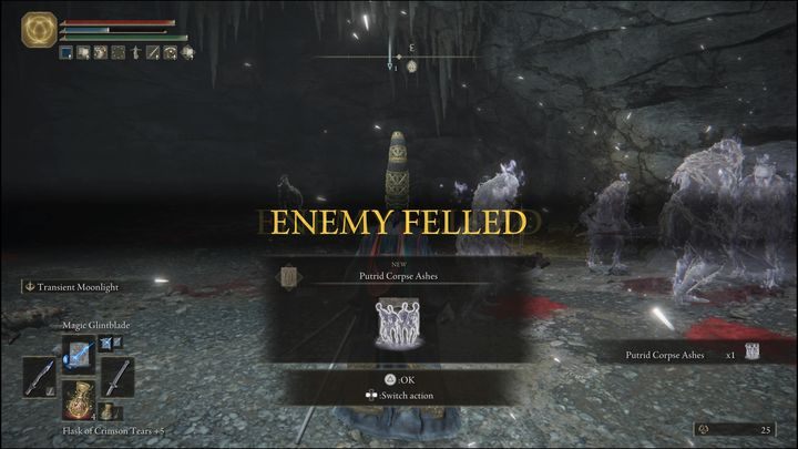 For defeating the boss version in Caelid, you will receive Putrid Corpse Ashes and 6700 Runes - Elden Ring: How to beat Grave Warden? - Elden Ring: All bosses in Limgrave - Elden Ring Guide