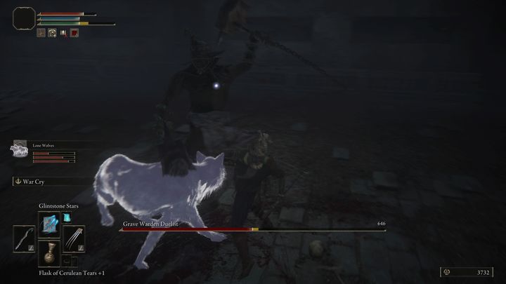 The only thing you need to watch out for is his ranged attack during which he spins his weapon - Elden Ring: How to beat Grave Warden? - Elden Ring: All bosses in Limgrave - Elden Ring Guide