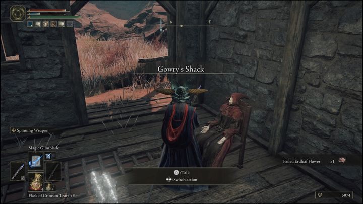 Glinstone Stars spell is available for purchase from Gowry in his shed for 3000 Runes - Elden Ring: Caelid Sorceries and Incantations - locations - Elden Ring: Caelid - Elden Ring Guide