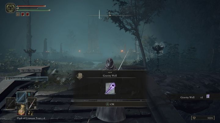 The spell is found nearby the platform that spins around its axis - Elden Ring: Sorceries and Incantations (Lirunia of the Lakes) - list of all - Elden Ring: Liurnia of the Lakes - Elden Ring Guide