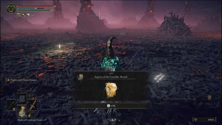 The fight should not differ significantly from other duels with Crucible Knights - Elden Ring: Sorceries and Incantations (Mt. Gelmir) - list of all - Elden Ring: Mt. Gelmir - Elden Ring Guide