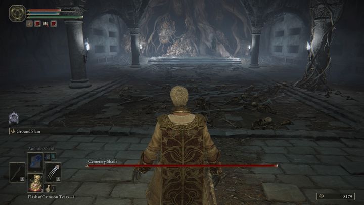 It's a good idea to let the summoned reinforcements attack first - Elden Ring: How to beat Cemetery Shade in Limgrave? - Elden Ring: All bosses in Limgrave - Elden Ring Guide