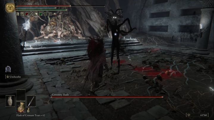 The enemy teleports before nearly every attack, which may seem confusing at first - Elden Ring: How to beat Cemetery Shade in Limgrave? - Elden Ring: All bosses in Limgrave - Elden Ring Guide