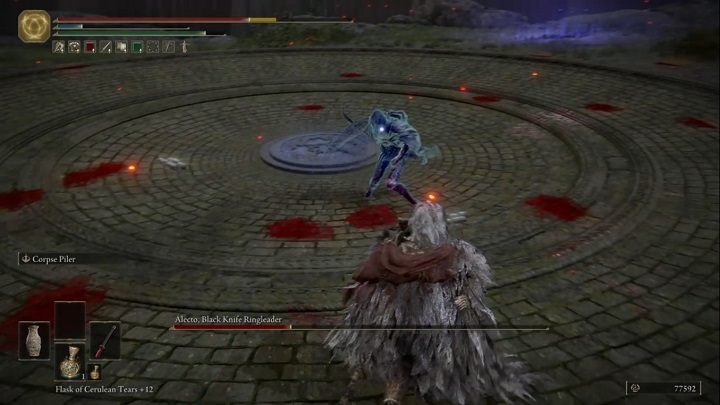 Alecto is a difficult and fierce opponent - Elden Ring: How to beat Alecto, Black Knife Ringleader? - Elden Ring: All bosses in Liurnia of the Lakes - Elden Ring Guide
