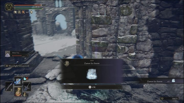 This sorcery is in the center of the ruins marked on your map - Elden Ring: Sorceries and Incantations (Mountaintops of the Giants) - list of all - Elden Ring: Mountaintops of the Giants region - Elden Ring Guide