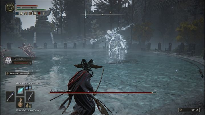 Try to use fast spells in this fight, such as Magic Glintblade or all kinds of Starlight Shards - Elden Ring: How to beat Royal Knight Loretta? - Elden Ring: All bosses in Liurnia of the Lakes - Elden Ring Guide