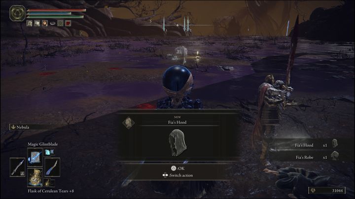 In addition, you will also get Fia's outfit at the end, consisting of a garment and a hood - Elden Ring: Fia - walkthrough - Elden Ring: Quests - Elden Ring Guide