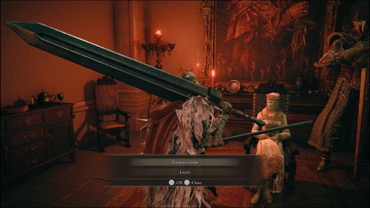 Optionally, you can ask about both Zoraya's form and her problem with the strange sounds to hear her version of the events - Elden Ring: Rya / Zorayas - walkthrough - Elden Ring: Quests - Elden Ring Guide