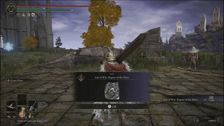 After completing Yura's quest, you should receive Reduvia, Ash of War: Raptor of the Mists , Smithing Stone [5], Eleanor's Poleblade , and the Ronin set - Elden Ring: Bloody Finger Hunter Yura - walkthrough - Elden Ring: Quests - Elden Ring Guide