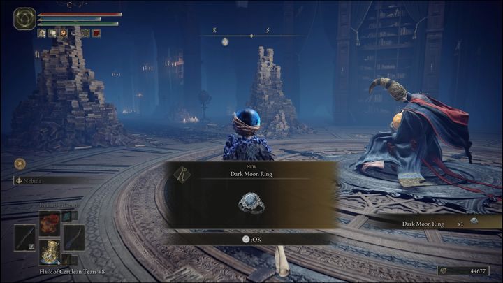 In it you will find Dark Moon Ring - Elden Ring: Ranni questline - walkthrough - Elden Ring: Quests - Elden Ring Guide