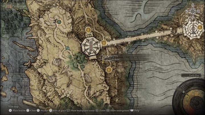 Jarburg is located in the southeastern part of Liurnia of the Lakes, near Carian Study Hall - Elden Ring: Jar Bairn - walkthrough - Elden Ring: Quests - Elden Ring Guide