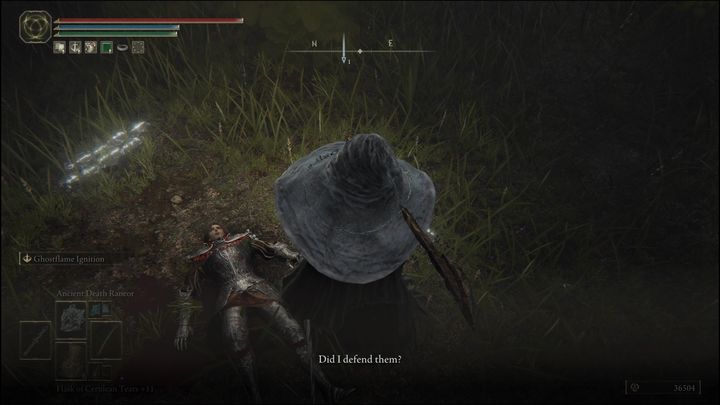 You'll encounter a fatally wounded Diallos in the middle of the village, and numerous damaged jars - Elden Ring: Jar Bairn - walkthrough - Elden Ring: Quests - Elden Ring Guide