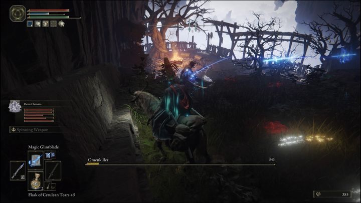 Travel to Village of the Albunarics in Lirunia of the Lakes and face Omenkiller, the boss of the location - Elden Ring: Nepheli Loux - walkthrough - Elden Ring: Quests - Elden Ring Guide