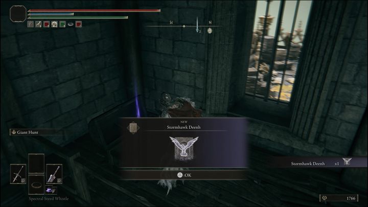 You've found Stormhawk Deenh ashes - Elden Ring: Nepheli Loux - walkthrough - Elden Ring: Quests - Elden Ring Guide