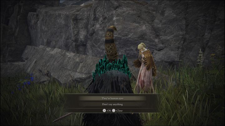 The third time Hyetta eats a grape, she will ask you about the effects of the grapes - Elden Ring: Hyetta - walkthrough - Elden Ring: Quests - Elden Ring Guide