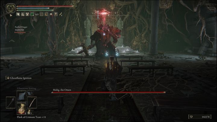 Defeat Mogh, the Omen in the sewers and approach an illusory wall behind the boss's throne - Elden Ring: Hyetta - walkthrough - Elden Ring: Quests - Elden Ring Guide