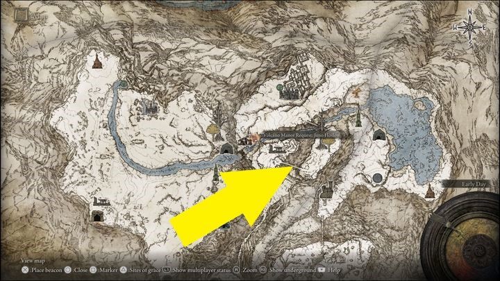 After completing Crumbling Farum Azula region, and defeating Maliketh, the Black Blade, the Goldmask can be found in Leyndell, Ashen Capital, at the very bottom of the coloseum, opposite the western wall of Erdtree Sanctuary - Elden Ring: Brother Corhyn / Goldmask - walkthrough - Elden Ring: Quests - Elden Ring Guide