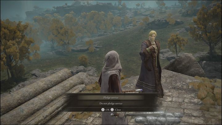 After clearing out the fort, return to the location of the quest giver - Elden Ring: Kenneth Haight questline - walkthrough, solution - Elden Ring: Quests - Elden Ring Guide