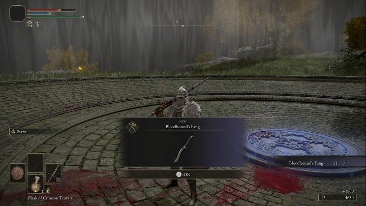 For defeating Bloodhound Knight Darriwil, you will receive Runes (1,900) and Bloodhound's Fang - Elden Ring: How to beat Bloodhound Knight Darriwil? - Elden Ring: All bosses in Stormhill - Elden Ring Guide