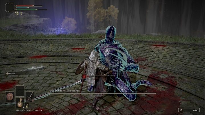 Using a weapon inducing any of the negative statuses greatly facilitates and makes this difficult fight shorter - Elden Ring: How to beat Bloodhound Knight Darriwil? - Elden Ring: All bosses in Stormhill - Elden Ring Guide
