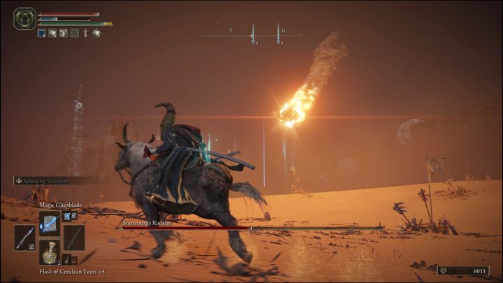 When his health reaches 50%, he'll disappear from the arena - Elden Ring: How to beat Starscourge Radahn? - Elden Ring: All bosses in Caelid - Elden Ring Guide