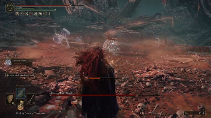 The opponent will also accumulate energy around him from time to time - Elden Ring: How to beat Commander ONeil? - Elden Ring: All bosses in Caelid - Elden Ring Guide