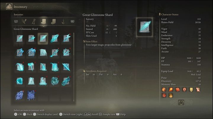 This spell seems to be the best among Glintstone projectiles - Elden Ring: Best Sorceries - list - Elden Ring: Basics - Elden Ring Guide