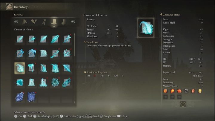 Cannon of Haima is perfect for both PvE and PvP (albeit more useful in invasions rather than standard 1v1 battles) - Elden Ring: Best Sorceries - list - Elden Ring: Basics - Elden Ring Guide