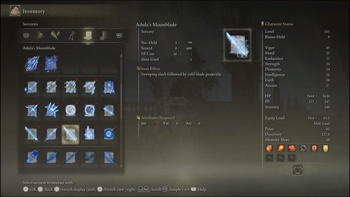 Best when it comes to magic swords/blades The spell involves a horizontal strike that can hit many opponents at once - Elden Ring: Best Sorceries - list - Elden Ring: Basics - Elden Ring Guide