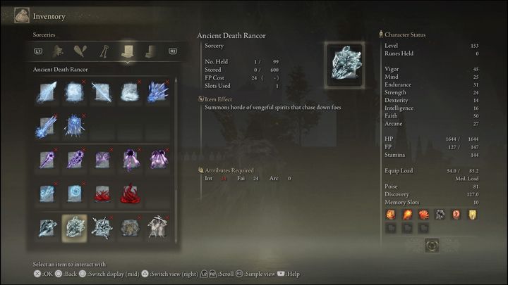 This spell unleashes a horde of souls that home on the opponent - Elden Ring: Best Sorceries - list - Elden Ring: Basics - Elden Ring Guide