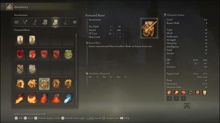 This is a unique incantation that produces a ray of rage that hits enemies in a straight line - Elden Ring: Best Incantations - list - Elden Ring: Basics - Elden Ring Guide