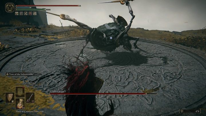 Many of the Grafted Scion's attacks consist of multiple slashes - he has many limbs in which he holds swords - Elden Ring: How to beat Grafted Scion? - Elden Ring: All bosses in Stormhill - Elden Ring Guide