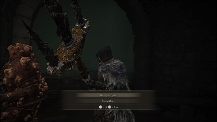 Talk to Dung Eater and choose the dialogue option that makes him leave the prison - Elden Ring: Dung Eater / Blackguard Boggart questline - walkthrough - Elden Ring: Quests - Elden Ring Guide