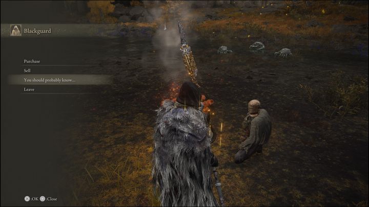 Once you get to your destination, talk to Blackguard Boggart - Elden Ring: Dung Eater / Blackguard Boggart questline - walkthrough - Elden Ring: Quests - Elden Ring Guide