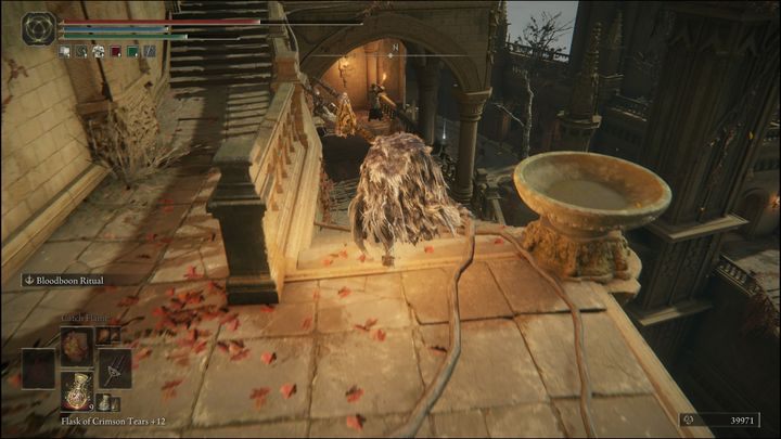 Move forward while avoiding the soldiers, then go down one floor using the stairs - Elden Ring: Dung Eater / Blackguard Boggart questline - walkthrough - Elden Ring: Quests - Elden Ring Guide