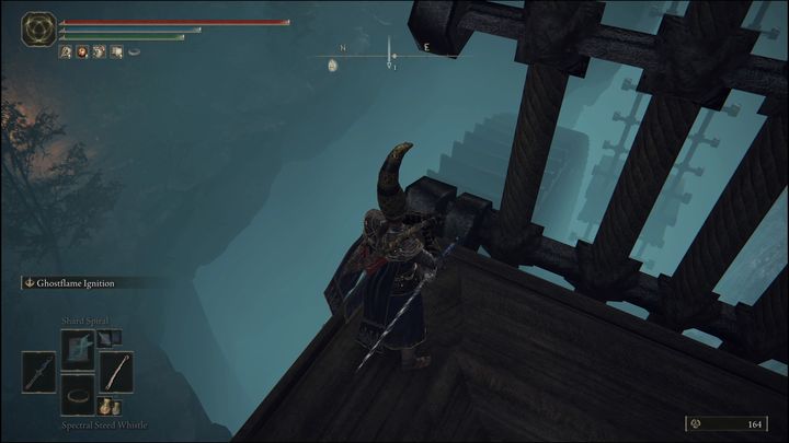 Use the waterwheel to get below and slide down from the platform - Elden Ring: How to access Volcano Manor? - Elden Ring: FAQ - Elden Ring Guide