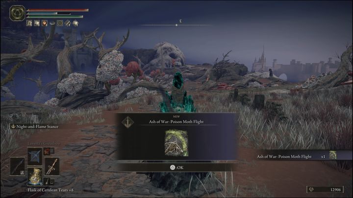 The first poison-based Ash of War is awarded for defeating Night's Cavalry - Elden Ring: Caelid - locations of all Ashes of War and Spirit Ashes - Elden Ring: Caelid - Elden Ring Guide