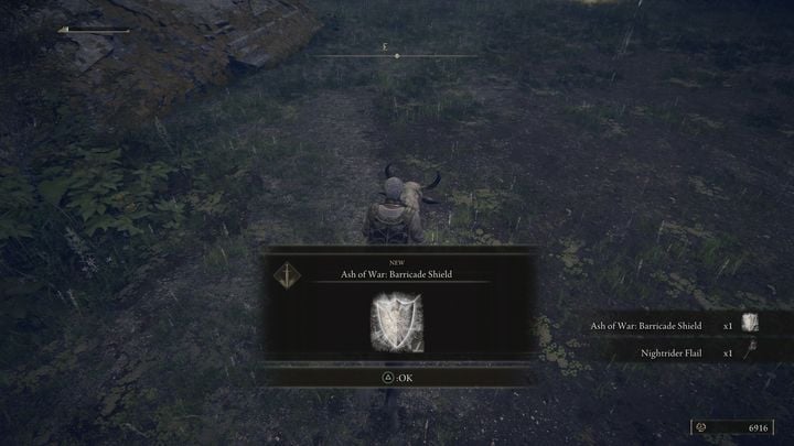 Barricade Shield is awarded after defeating Night's Cavalry - Elden Ring: Weeping Peninsula - list of all Ashes of War and Spirit Ashes - Elden Ring: Weeping Peninsula - Elden Ring Guide