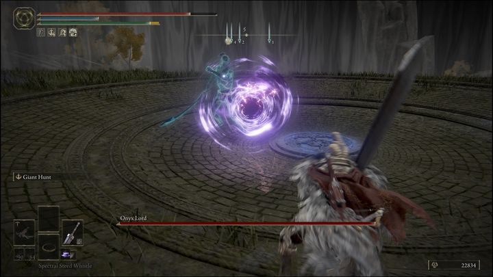 If you stay far away from the boss, he will often conjure a gravity sphere that is fast and can hit you - Elden Ring: How to beat Alabaster Lord? - Elden Ring: All bosses in Weeping Peninsula - Elden Ring Guide