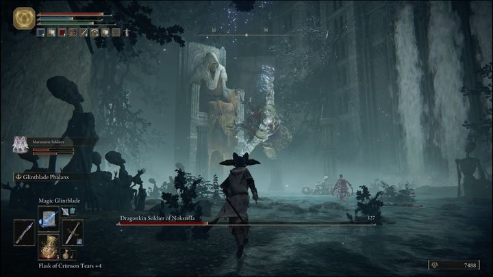 Once you take half of your opponent's HP, the second phase of the fight will begin - Elden Ring: How to beat Dragonkin Soldier of Nokstella? - Elden Ring: All bosses in Ainsel River - Elden Ring Guide