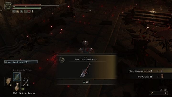 For defeating Elemer from Hawthorn you will receive Runes (24,000) and the legendary Marais Executioner's Sword and Briar Greatshield - Elden Ring: How to beat Elemer of the Briar? - Elden Ring: All bosses in Altus Plateau - Elden Ring Guide