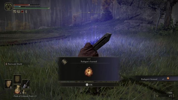 For defeating the Ancient Hero of Zamor in Weeping Peninsula, you will receive runes (5400) and Radagon's Scarseal amulet - Elden Ring: How to beat Ancient Hero of Zamor? - Elden Ring: All bosses in Weeping Peninsula - Elden Ring Guide